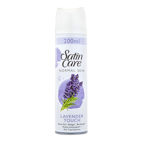 Gillette Gillette Satin Care Shaving Gel 200ml Normal Skin Lavender Touch