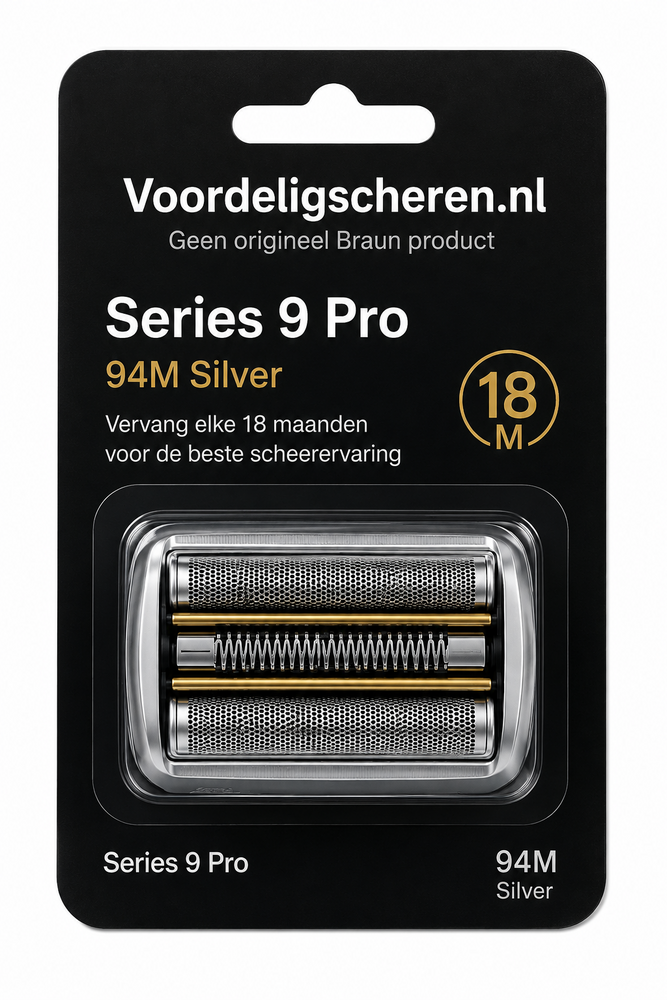 Huismerk Universele Scheerkop voor de Braun 94M Series 9 -zilver Huismerk Universele Scheerkop voor de Braun 94M Series 9 -zilver