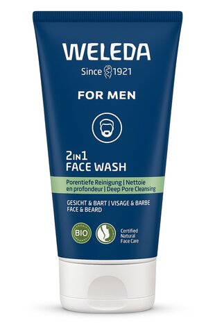 Weleda Weleda 2 in 1 Reinigingsgel Gezicht&Baard - 100ml voor een frisse huid Weleda Weleda 2 in 1 Reinigingsgel Gezicht&Baard - 100ml voor een frisse huid