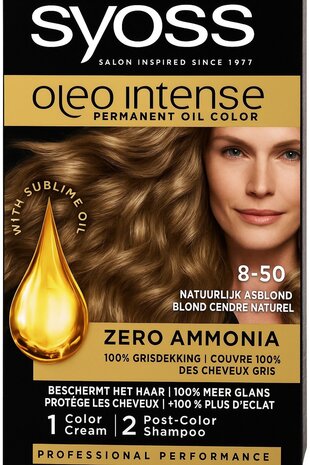 Syoss Syoss Color Oleo Intense Nr. 8-50 Natuurlijk Asblond Syoss Syoss Color Oleo Intense Nr. 8-50 Natuurlijk Asblond