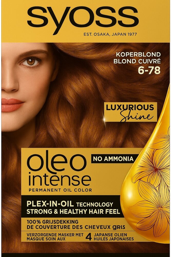 Syoss Syoss Color Oleo Intense Nr. 6-78 Koperblond - Haarkleurverf