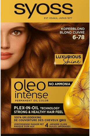 Syoss Syoss Color Oleo Intense Nr. 6-78 Koperblond - Haarkleurverf