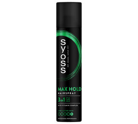 Syoss Syoss HaarSpray - 300 ml. (Nieuw) Max Hold Syoss Syoss HaarSpray - 300 ml. (Nieuw) Max Hold
