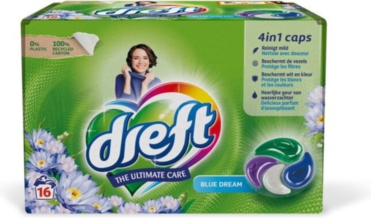 Dreft Dreft 4in1 Pods '16 Blue Dream - vaatwaspods Dreft Dreft 4in1 Pods '16 Blue Dream - vaatwaspods