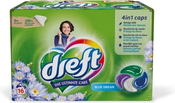 Dreft Dreft 4in1 Pods '16 Blue Dream - vaatwaspods Dreft Dreft 4in1 Pods '16 Blue Dream - vaatwaspods