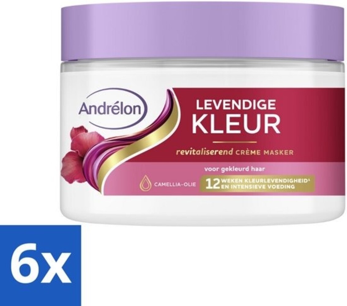 Andrelon Andrelon Haarmasker 300 ml (Pot) Levendige Kleur voor gekleurd haar Andrelon Andrelon Haarmasker 300 ml (Pot) Levendige Kleur voor gekleurd haar