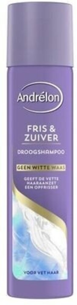 Andrelon Andrelon Droogshampoo 245 ml. Fris & Zuiver voor een frisse uitstraling Andrelon Andrelon Droogshampoo 245 ml. Fris & Zuiver voor een frisse uitstraling