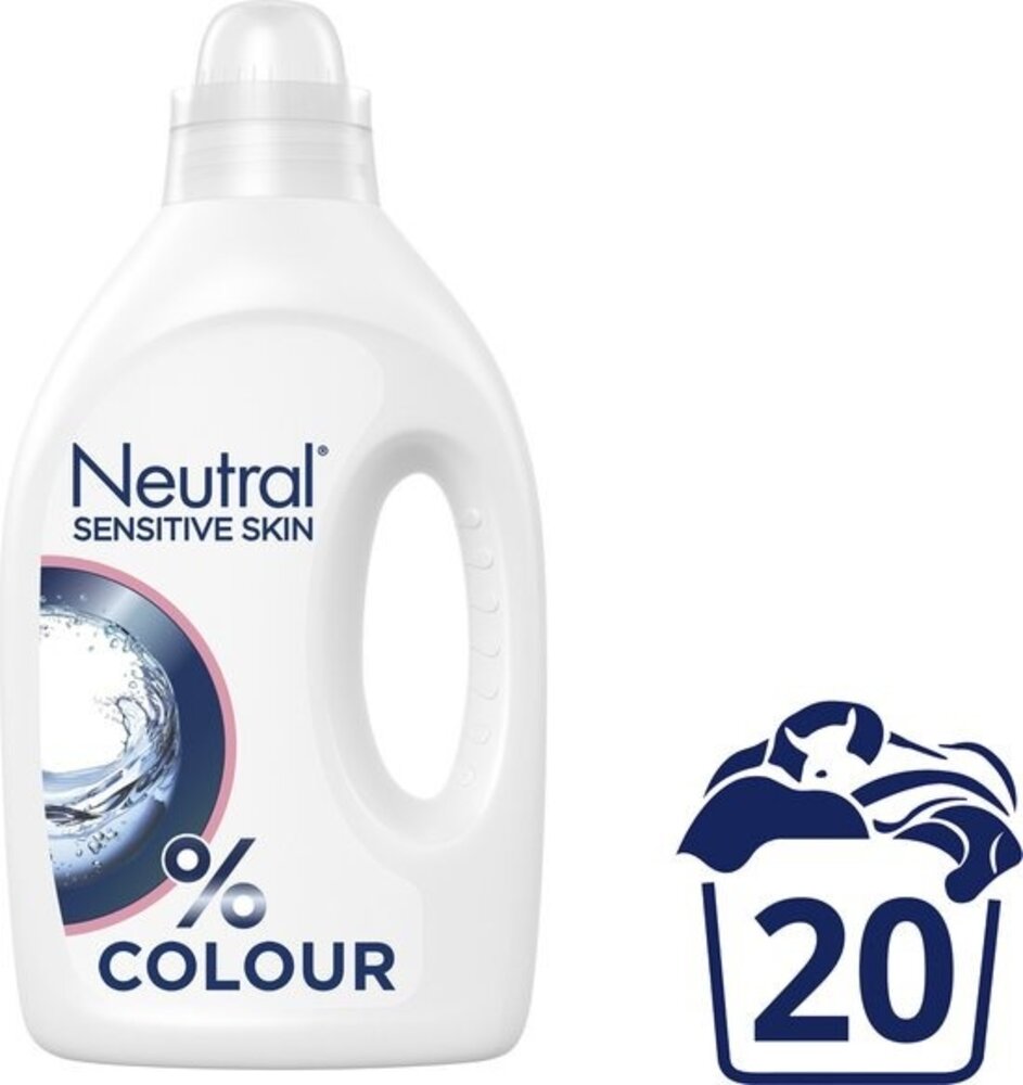 Neutral Neutral Vloeibaar Wasmiddel Kleur 20 Wasbeurten 1 liter Neutral Neutral Vloeibaar Wasmiddel Kleur 20 Wasbeurten 1 liter
