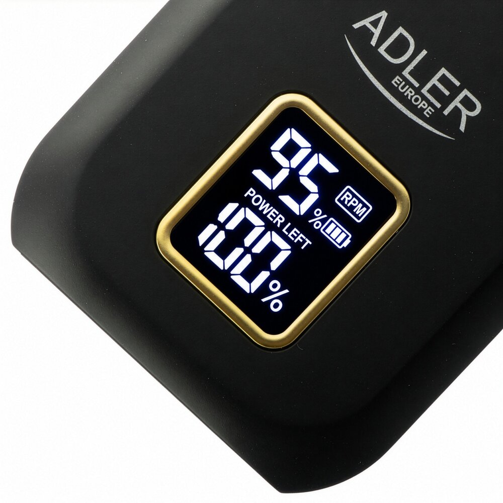 Adler Adler AD 2947 Foil Barber Shaver - Dual Head, Titanium Foil, 3 Speeds, LCD, USB-C Adler Adler AD 2947 Foil Barber Shaver - Dual Head, Titanium Foil, 3 Speeds, LCD, USB-C