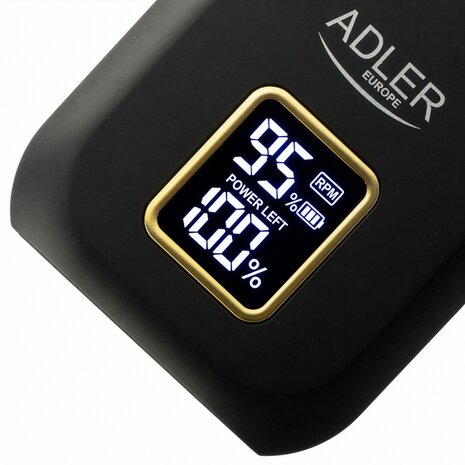 Adler Adler AD 2947 Foil Barber Shaver - Dual Head, Titanium Foil, 3 Speeds, LCD, USB-C Adler Adler AD 2947 Foil Barber Shaver - Dual Head, Titanium Foil, 3 Speeds, LCD, USB-C