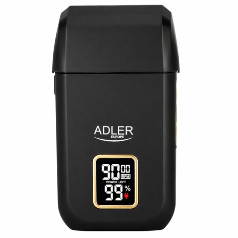 Adler Adler AD 2947 Foil Barber Shaver - Dual Head, Titanium Foil, 3 Speeds, LCD, USB-C Adler Adler AD 2947 Foil Barber Shaver - Dual Head, Titanium Foil, 3 Speeds, LCD, USB-C