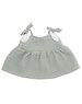  Strapless jurk mint voor Knuffelpop