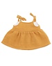  Strapless jurk curry voor Knuffelpop
