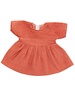  Corduroy jurk peach Voor Knuffelpop