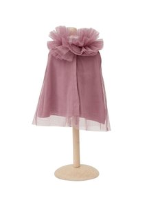  Tule cape voor de pop paars/roze 45cm