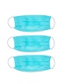  Poppen maskertjes 3 stuks blauw