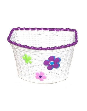 Fietsmand voor kinderfiets wit