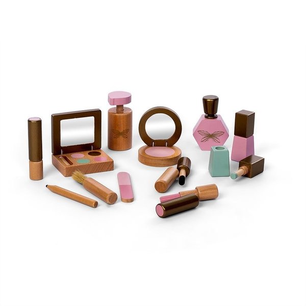 Houten Make-up setje