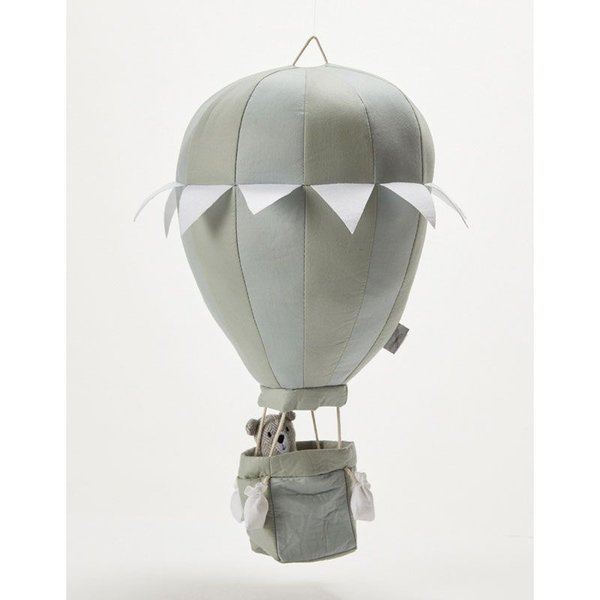 Stoffen luchtballon creme/grijs