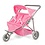 Tweeling Poppenbuggy roze