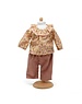  Bloemetjesshirt met ruche en broek 33-37cm