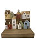 Papoose Toys Town Houses/10pc