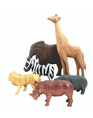 Papoose Toys Africa Wood Animals/6