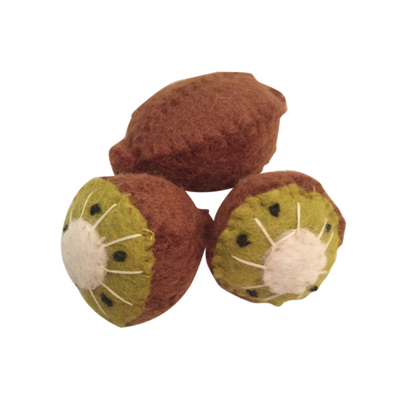 Papoose Toys Fruit Kiwi/3pc