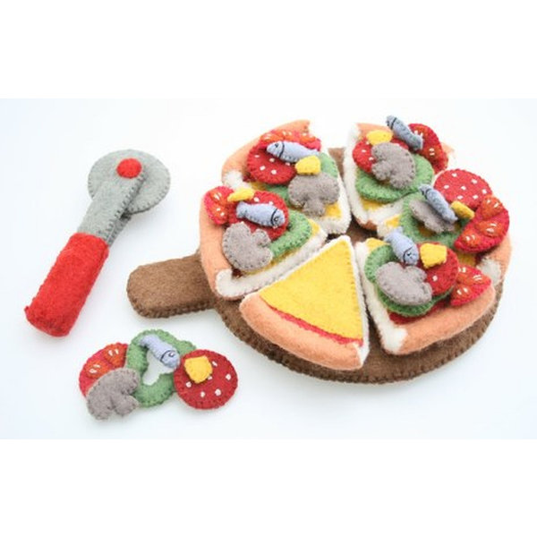 Papoose Toys Pizza and server/cutter all toppings