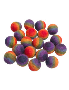 Papoose Toys Rainbow Balls, 3.5cm/20 pc