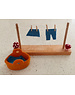 Papoose Toys Mouse House Washing Line Set/10pc