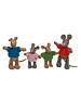 Papoose Toys Mouse Family 4pc