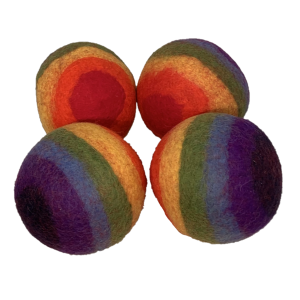 Papoose Toys Rainbow Ball 12.5cm/4pc Large