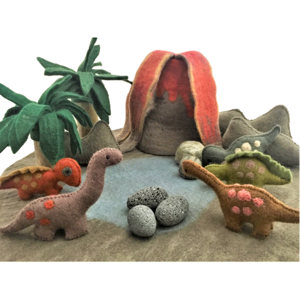 Papoose Toys Dinosaur Play Set/27 pc