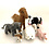 Papoose Toys Country Animal set/6pc