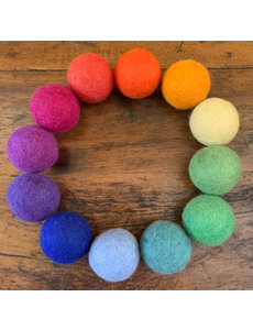 Papoose Toys Goethe 5 cm Felt Balls/12pc