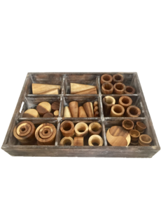 Papoose Toys Loose Parts Natural 1 (72pc)