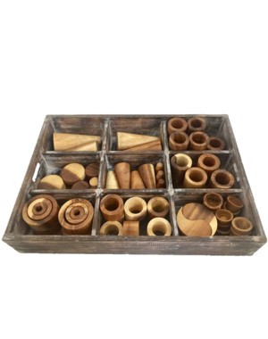 Papoose Toys Loose Parts Natural 1 (72pc)