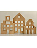 Papoose Toys Dutch Wood Houses/3pc