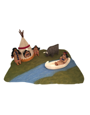 Papoose Toys Native American Village/9pc