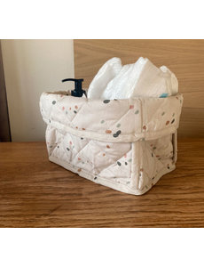 Petú Petú Kres gewatteerd opbergmandje Stippen groot