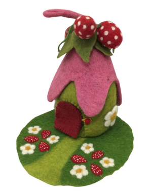 Papoose Toys Strawberry House + Mat