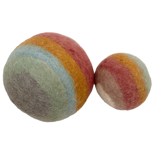 Papoose Toys Earth Rainbow Balls/2pc