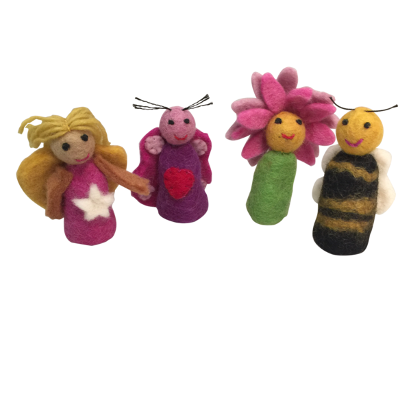 Papoose Toys Garden Finger Puppets/4