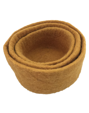 Papoose Toys Earth Nested Bowls Mustard/3