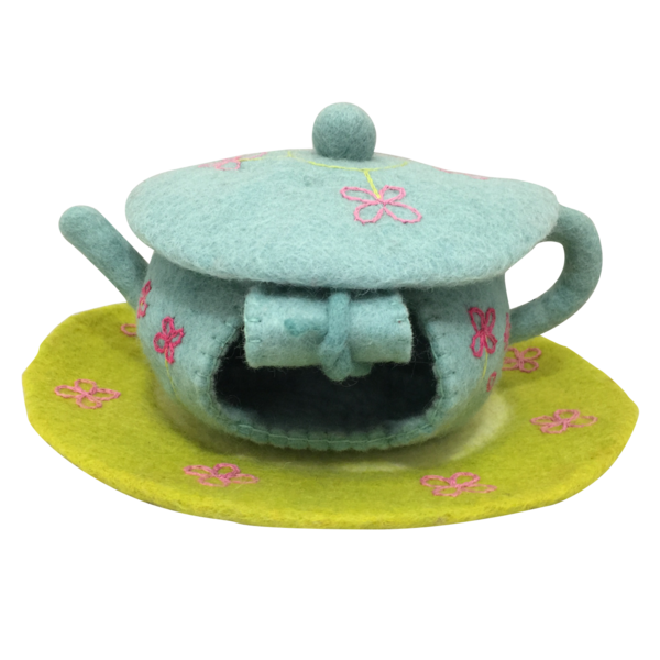 Papoose Toys Fairy Teapot House and Mat