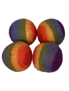 Papoose Toys Rainbow Ball 7.5cm/ 4pieces