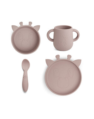 Nuuroo Lykke silicone dinner set 4-pack Giraf