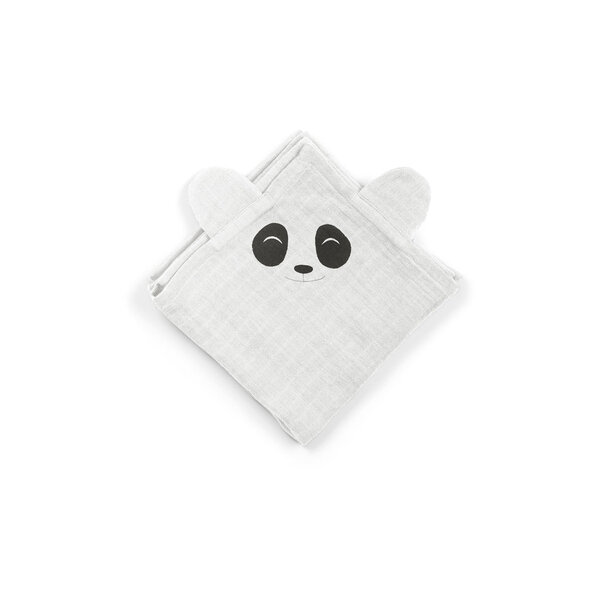 Nuuroo Bjørk hugging muslin cloth 2-pack Panda