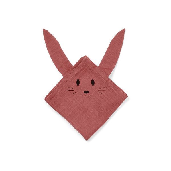 Nuuroo Bjørk hugging muslin cloth 2-pack Rabbit